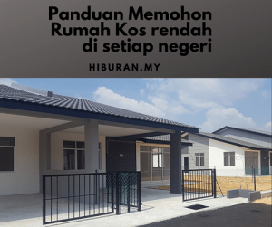 panduan permohonan rumah kos rendah