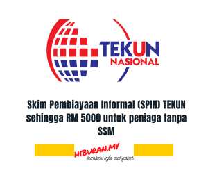 Skim Pembiayaan Informal (SPIN) TEKUN sehingga RM 5000 untuk peniaga tanpa SSM