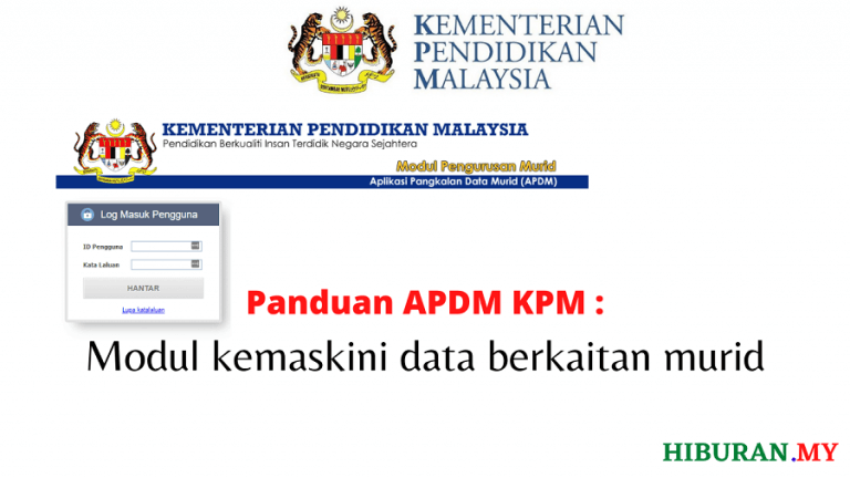 Panduan APDM KPM Modul kemaskini data berkaitan murid