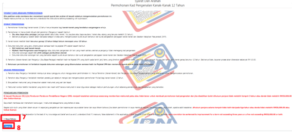 cara mohon online mykad