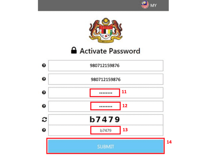 mykad 12 tahun online