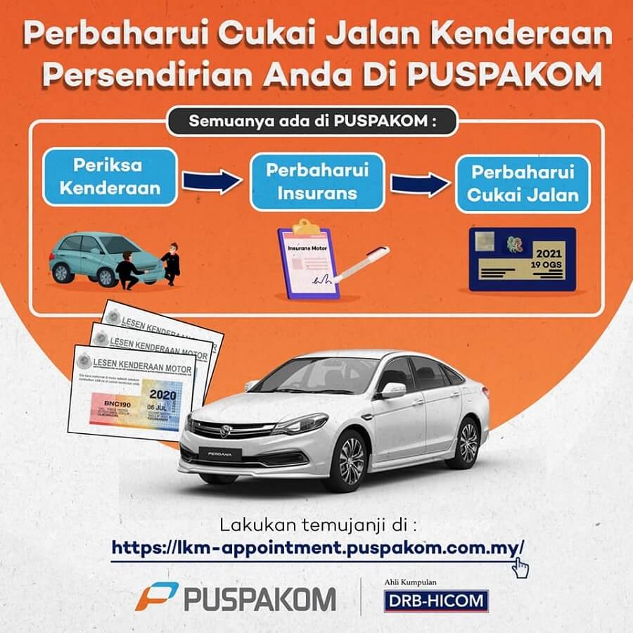 Pembaharuan Cukai jalan di Puspakom