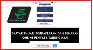 Daftar THiJARI Pendaftaran Dan Semakan Online Penyata Tabung Haji