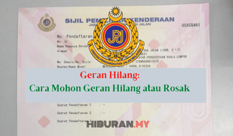 Geran Hilang Cara Mohon Geran Hilang atau Rosak