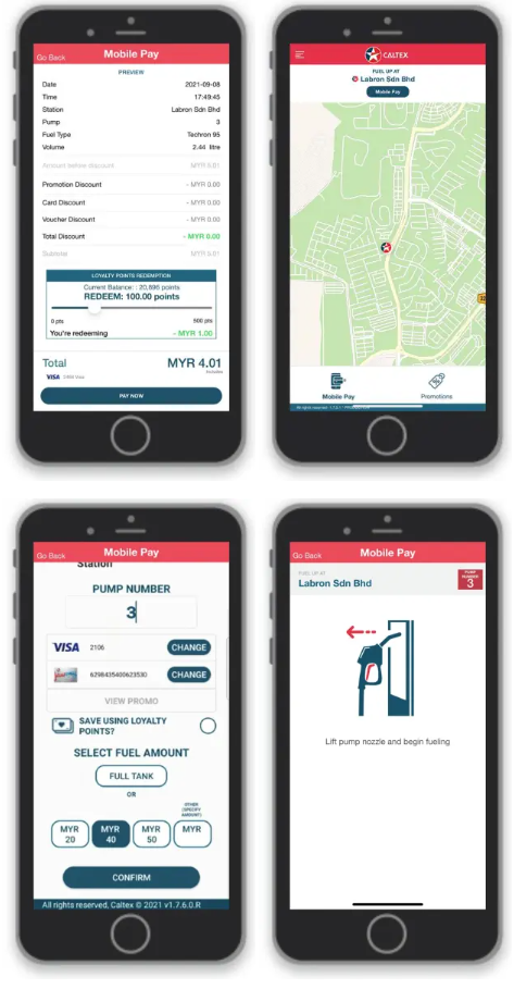Paparan caltexgo Apps