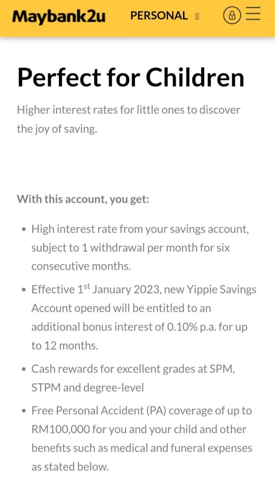 buka akaun anak maybank