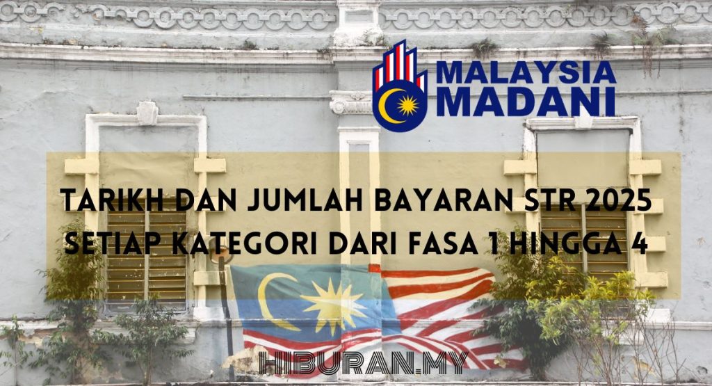 Tarikh dan Jumlah Bayaran STR 2025 setiap kategori dari Fasa 1 hingga 4