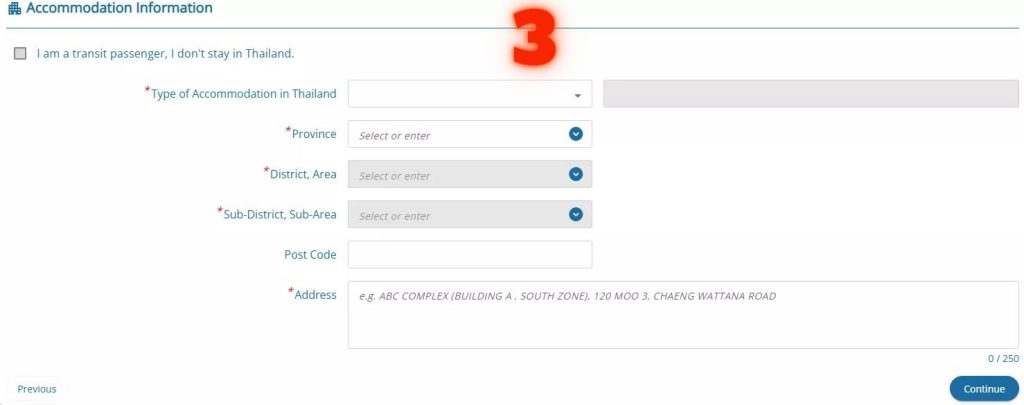 Cara daftar Thailand Digital Arrival Card 3