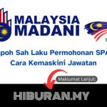 Tempoh Sah Laku Permohonan SPA9 & Cara Kemaskini Jawatan